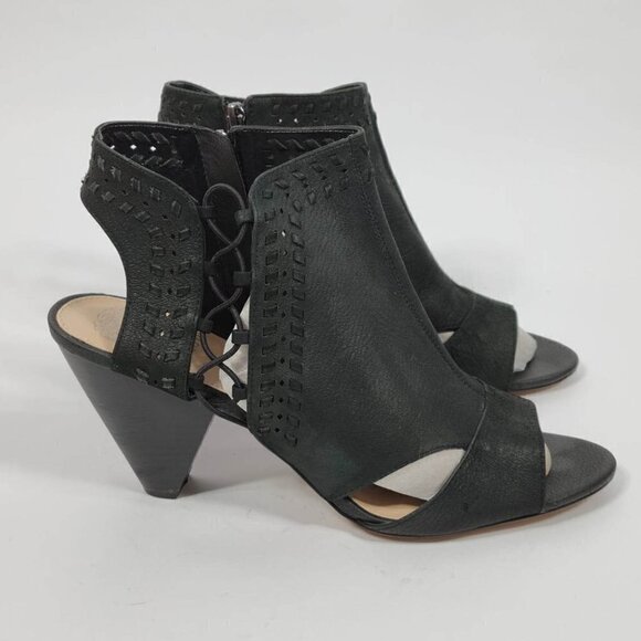 Vince Camuto  Black Leather Sandals  #136  Size 11M/43 - Picture 1 of 12